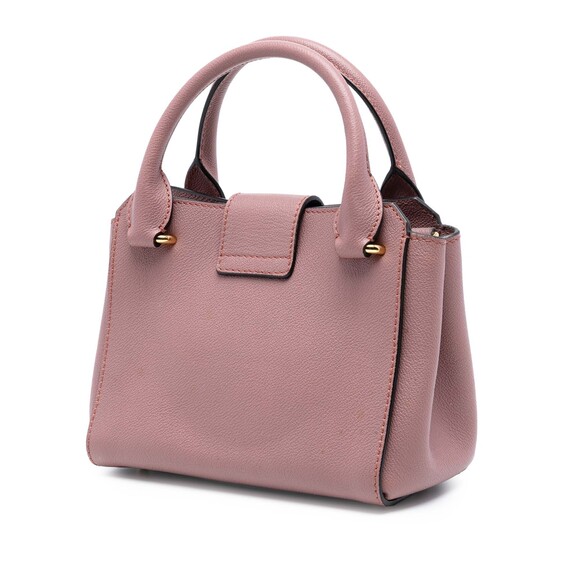Pre-Loved Burberry Small Grained Leather Buckle Tote - Picture 2 of 8
